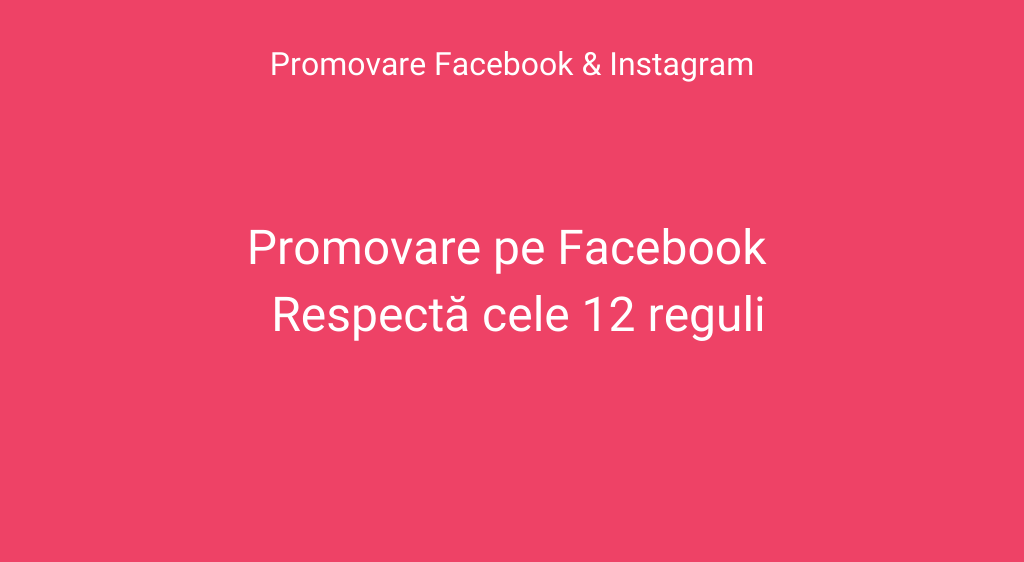 Promovare reclame Facebook